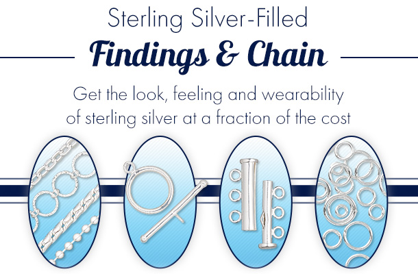Silver-Filled Findings and Chain