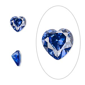 Faceted Gems Cubic Zirconia Blues