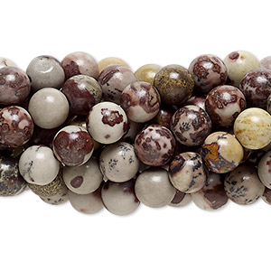 Bead, Crazy Horse&#153; stone (coated), 6mm round, C grade, Mohs hardness 3-1/2 to 4. Sold per pkg of (10) 15-1/2&quot; to 16&quot; strands.