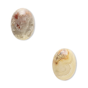 Cabochon, crazy lace agate (natural), 16x12mm calibrated oval, B grade, Mohs hardness 6-1/2 to 7. Sold per pkg of 2.