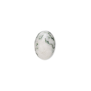 Cabochon, tree agate (natural), 14x10mm calibrated oval, B grade, Mohs hardness 6-1/2 to 7. Sold per pkg of 6.