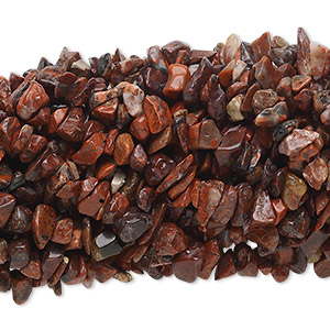 Bead, brecciated jasper (natural), medium chip, Mohs hardness 6-1/2 to 7. Sold per pkg of (10) 34-inch strands.