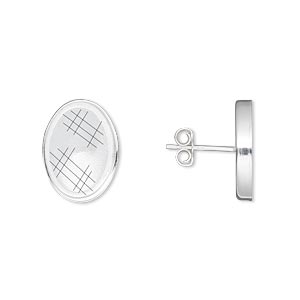 Earring Settings Sterling Silver Silver Colored