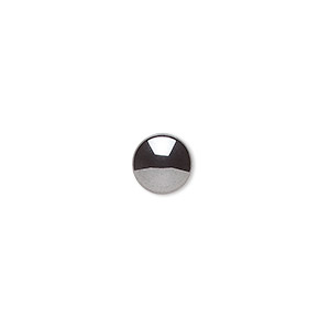 Cabochon, Hemalyke&#153; (man-made), 8mm calibrated round. Sold per pkg of 10.