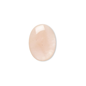 Cabochon, pink shell (coated), 16x12mm calibrated oval, Mohs hardness 3-1/2. Sold per pkg of 2.