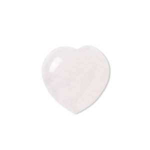 Cabochon, rose quartz (natural), 20x20mm calibrated heart, B- grade, Mohs hardness 7. Sold individually.
