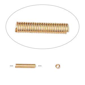 Cord Coils Gold Plated/Finished Gold Colored