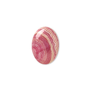 Cabochon, rhodochrosite (natural), 18x13mm calibrated oval, B grade, Mohs hardness 3-1/2 to 4-1/2. Sold individually.