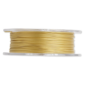 Beading Wire Stainless Steel Gold Colored