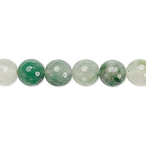 Bead, Madagascar quartz (natural), 8mm faceted round, B grade, Mohs hardness 7. Sold per 8-inch strand, approximately 20 beads.