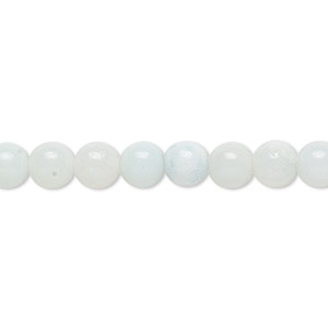 Bead, amazonite (natural), 6mm round, B grade, Mohs hardness 6 to 6-1/2. Sold per 15-1/2&quot; to 16&quot; strand.