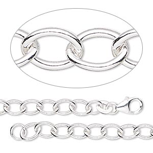 Chain Bracelets Sterling Silver-Filled Silver Colored