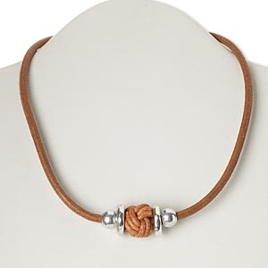 Other Necklace Styles Leather Browns / Tans