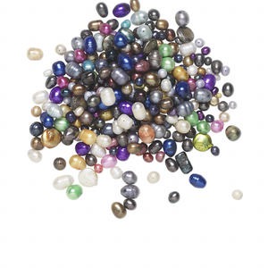 Pearl mix, cultured freshwater (bleached / dyed), mixed colors, 3-20mm mixed shape, C- grade, Mohs hardness 2-1/2 to 4. Sold per pkg of approximately 1/2 pound, approximately 290-450 pearls.