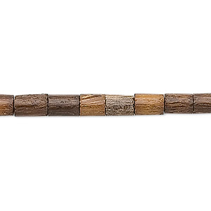 Bead, wood (natural), 6x5mm heishi. Sold per 15-1/2&quot; to 16&quot; strand.