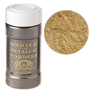 Mica powder, Gold Leaf &amp; Metallic Powders, Gold. Sold per 1-ounce jar.