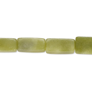 Bead, serpentine (natural), 14x5mm-15x7mm square tube, D grade, Mohs hardness 2-1/2 to 6. Sold per 15&quot; to 16&quot; strand.