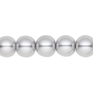 Imitation Pearls Crystal Silver Colored