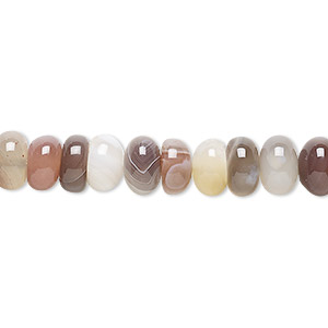Bead, Botswana agate (natural), 8x5mm rondelle, B grade, Mohs hardness 6-1/2 to 7. Sold per 15-1/2&quot; to 16&quot; strand.