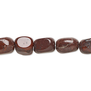Bead, Indian bloodstone (natural), mini to small tumbled nugget, Mohs hardness 6-1/2 to 7. Sold per 15-1/2&quot; to 16&quot; strand.