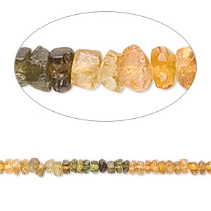 Bead, amber-green tourmaline (natural), shaded, 3x1mm-4x2mm hand-cut faceted rondelle, C grade, Mohs hardness 7. Sold per 13-inch strand.
