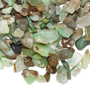 Inlay chip, chrysoprase (natural), mini undrilled chip, Mohs hardness 6-1/2 to 7. Mini chips range in size from approximately 1mm to 9mm. Sold per 1-ounce pkg.
