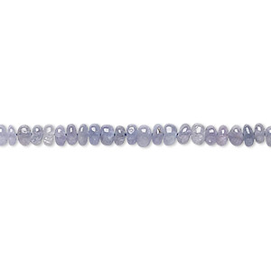 Bead, tanzanite (heated), 3x1mm-4x3mm hand-cut rondelle, C grade, Mohs hardness 6 to 7. Sold per 18-inch strand.