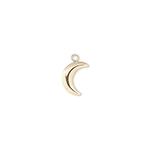 Charm, 14Kt gold-filled, 10x7mm single 
