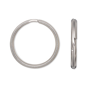 Split ring, stainless steel, 25mm round. Sold per pkg of 10.