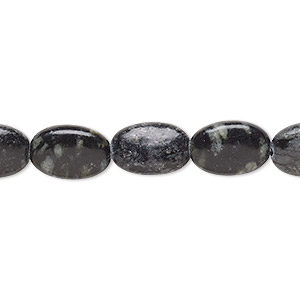 Bead, Picasso serpentine (natural), 12x8mm puffed oval, C grade, Mohs hardness 2-1/2 to 6. Sold per 15-inch strand.