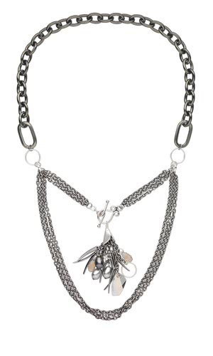 Jewelry Design - Multi-Strand Necklace with Aluminum Chain, Swarovski ...