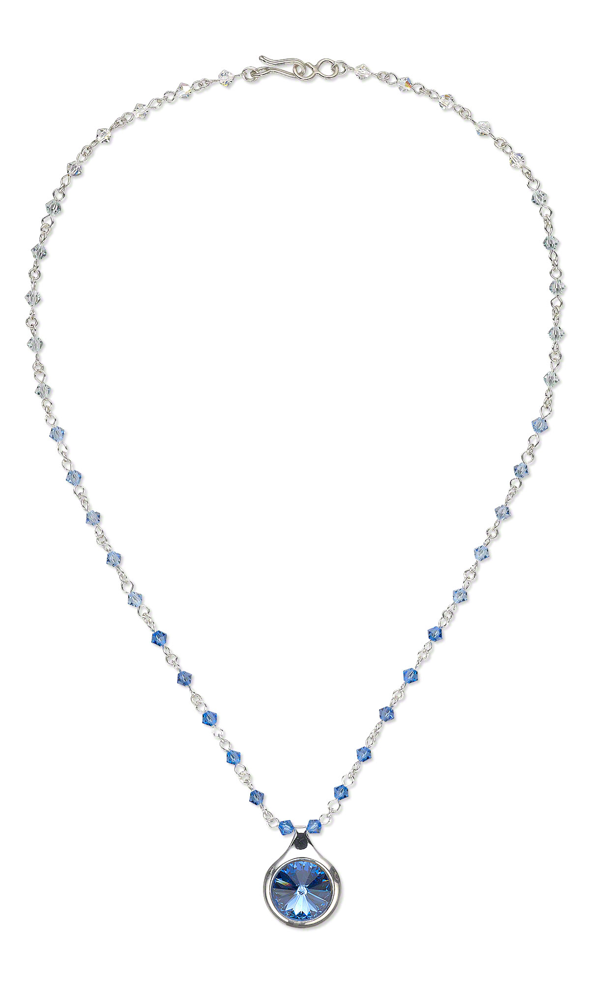 Jewelry Design - Single-Strand Necklace with Swarovski Crystal Beads ...
