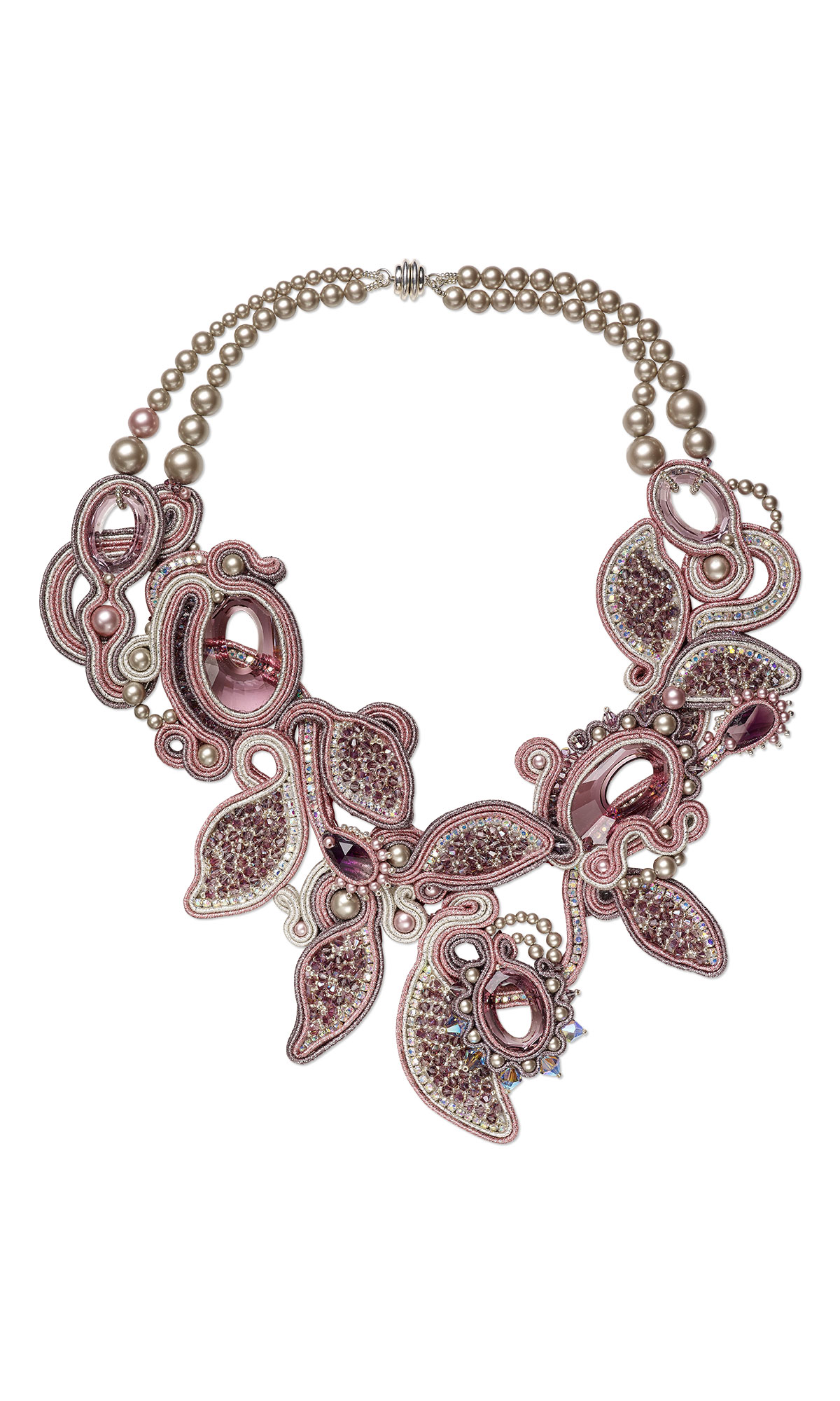 Jewelry Design - Double-Strand Necklace with Swarovski Crystal ...