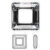 Crystal Passions® Faceted Square Ring Fancy Stone Components