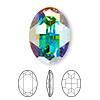 Crystal Passions® Faceted Oval Fancy Stone Embellishments