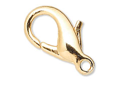 Gold-Plated Brass Lobster Clasp