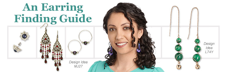 Earring Findings in Original Designs, Wholesale!