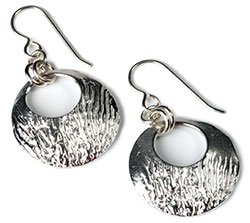 Ripples Offset Circle Earrings