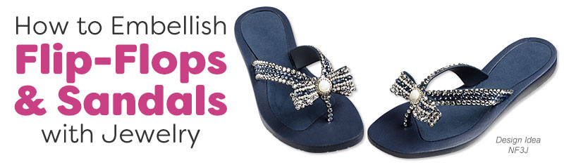 How to Rhinestones Shoes and Flip Flops