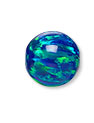Blue Manmade Opal Bead
