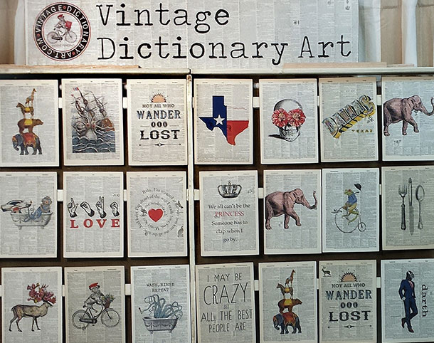 Vintage Dictionary Art