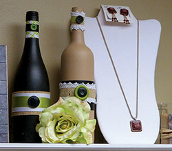 Upcycled Wine Bottle Vases