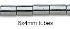 6x4mm Tube Beads