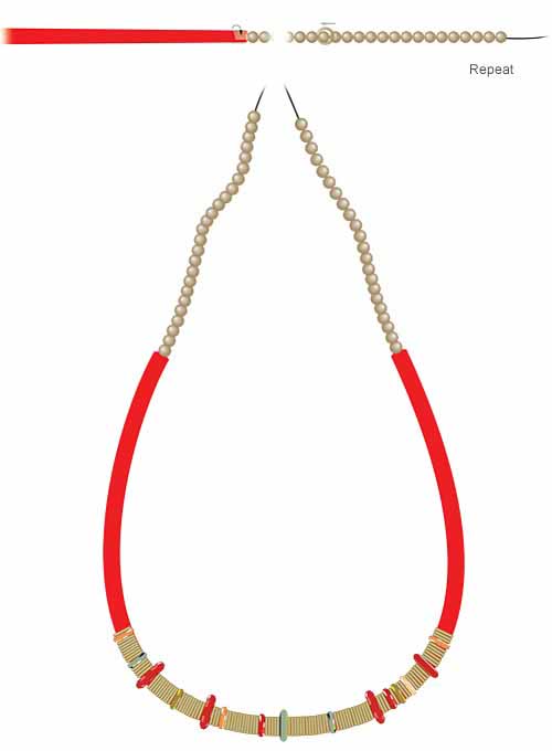 Jewelry Design - Multi-Strand Necklace with Swarovski Crystal and ...