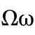 Upper and Lower Case Greek Letter Omega