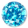 Zircon Blue Cubic Zirconia Gemstone Beads and Components