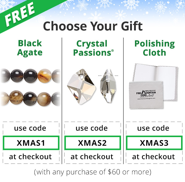 Choose Your Gift! Black Agate, Crystal Passions or a Polishing Cloth - the choice is yours!