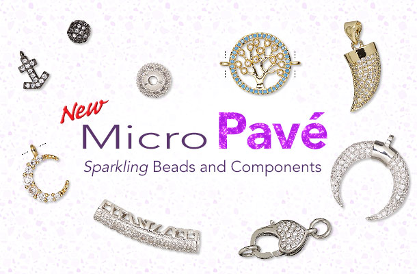 Micro Pave Beads and Components