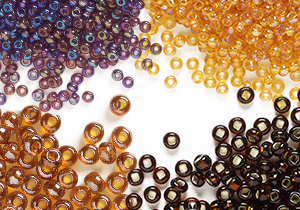 Simply Creative Round Adhesive Gems 210/Pkg - Red & Orange