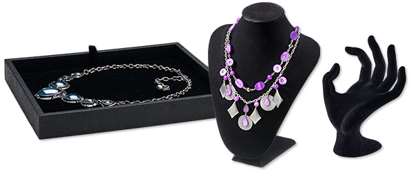 Black Jewelry Displays and Packaging